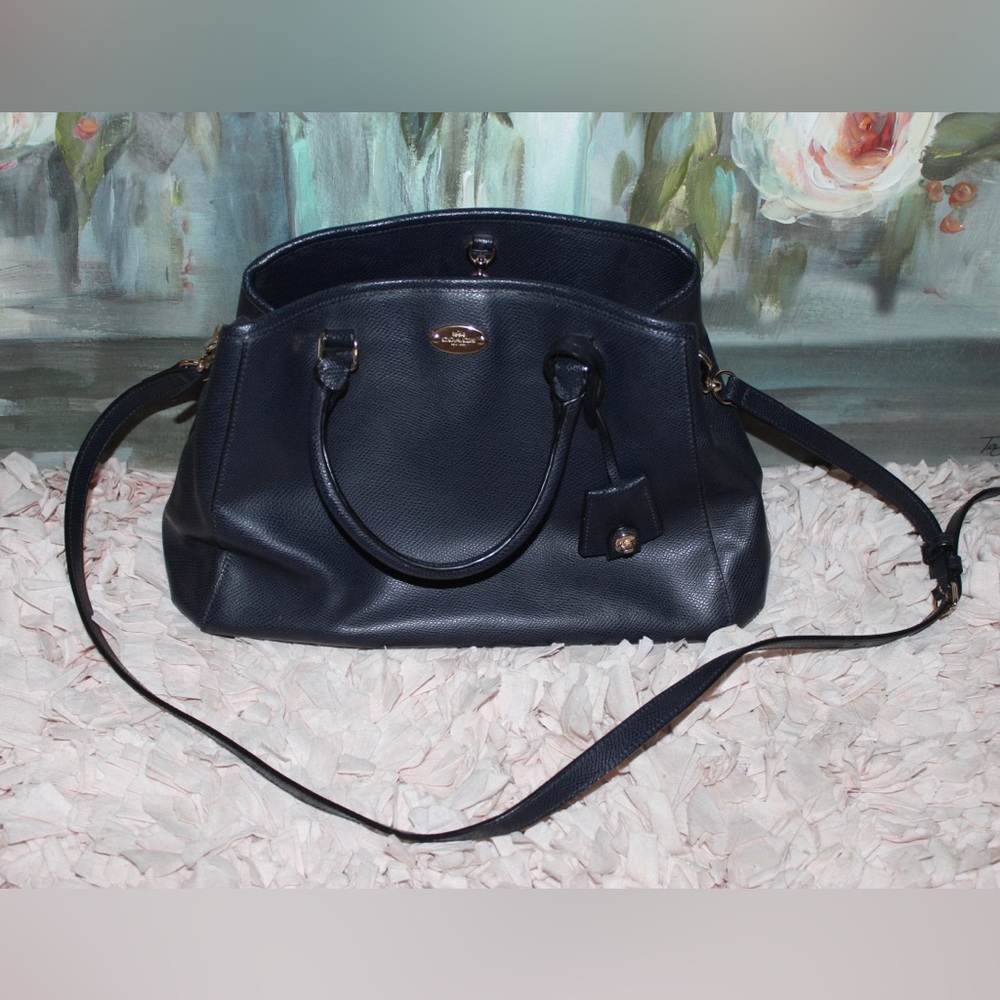 Coach Navy Blue Shoulder Bag